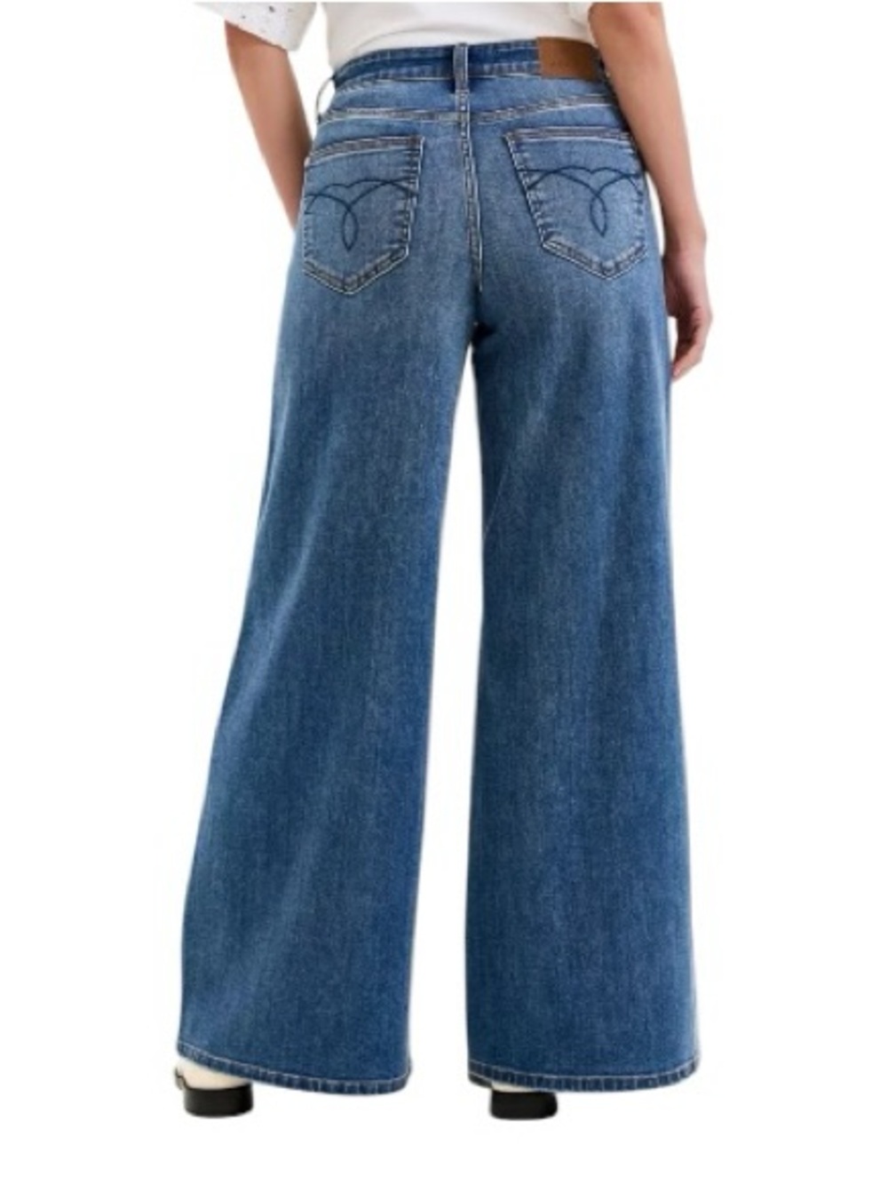 NEW Judy Blue High Waist Palazzo Jeans Retro Wide Leg - Picture 2 of 6